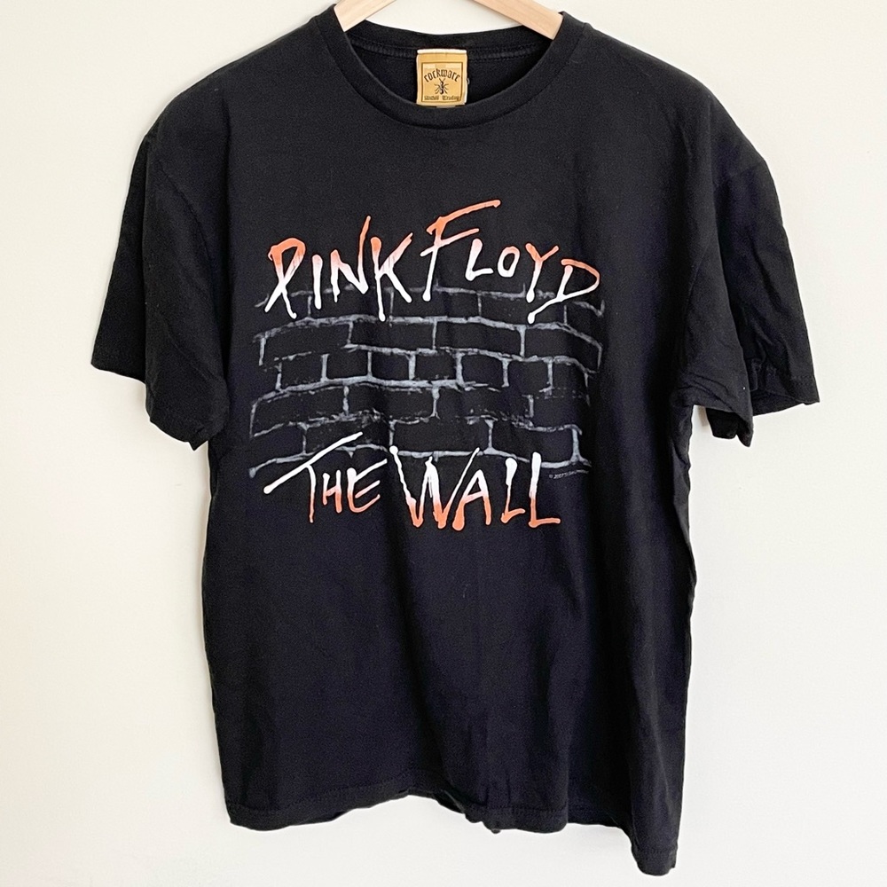 Pink Floyd The Wall Graphic Black T Shirt Tee Mens size Large Rockware